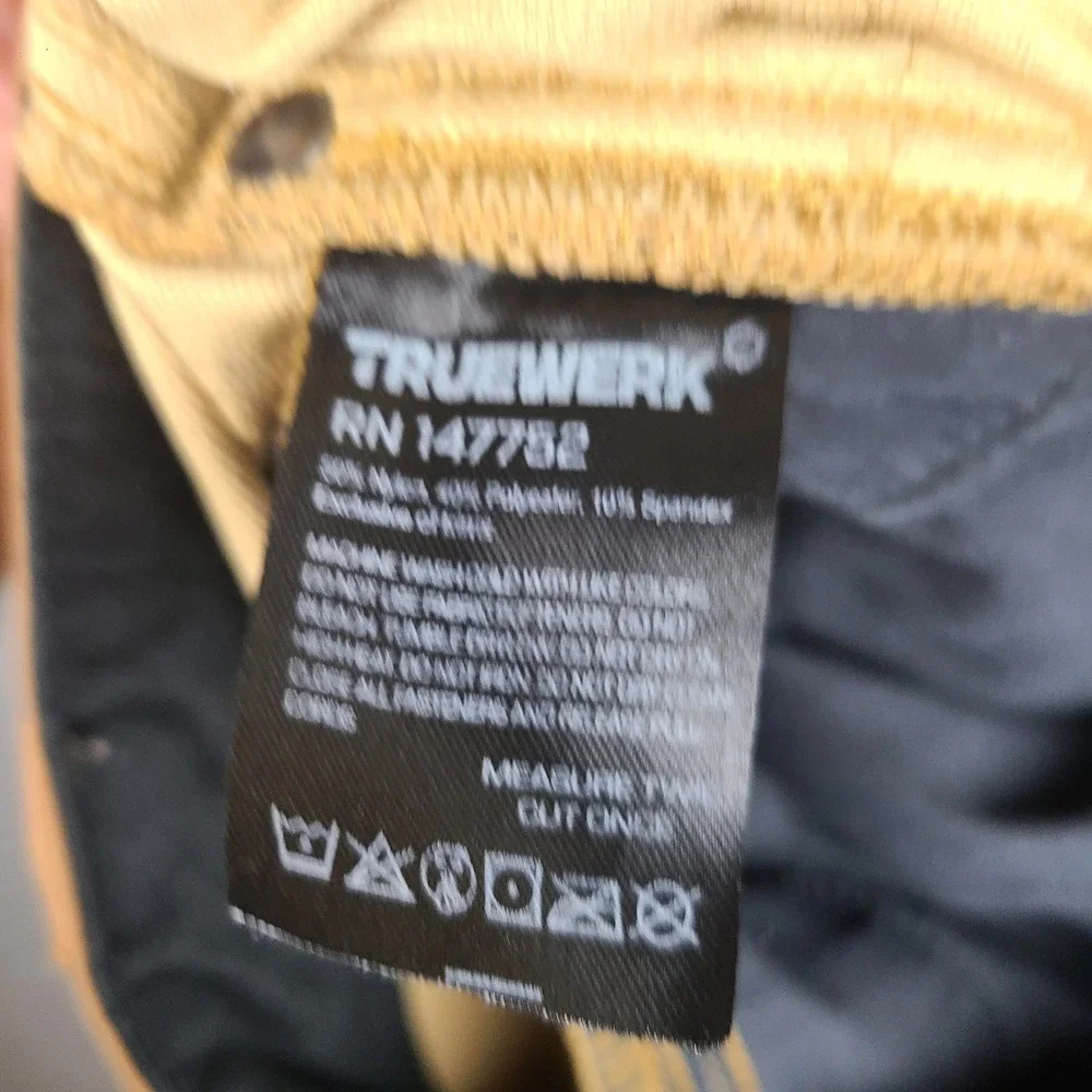 Truewerk T2 Werkpant Mens 32x32 Sand Tan Technical Work Pants Stretch Utility